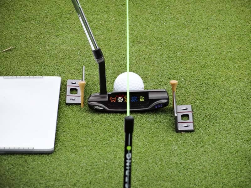 Note Scotty's putting path tools being used by the world's best.