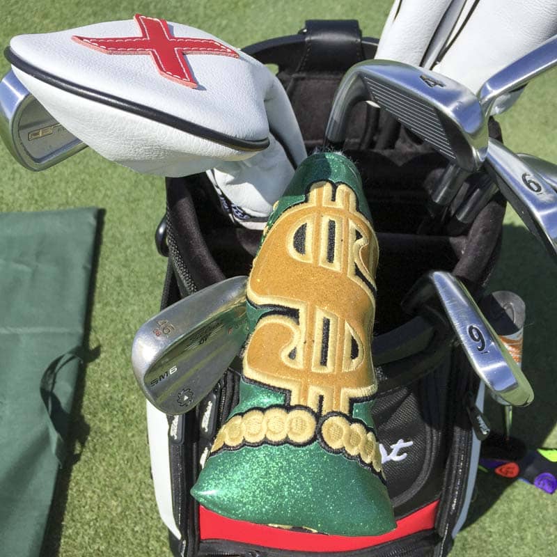 Custom Shop Industrial Cash headcover in Bling Green.