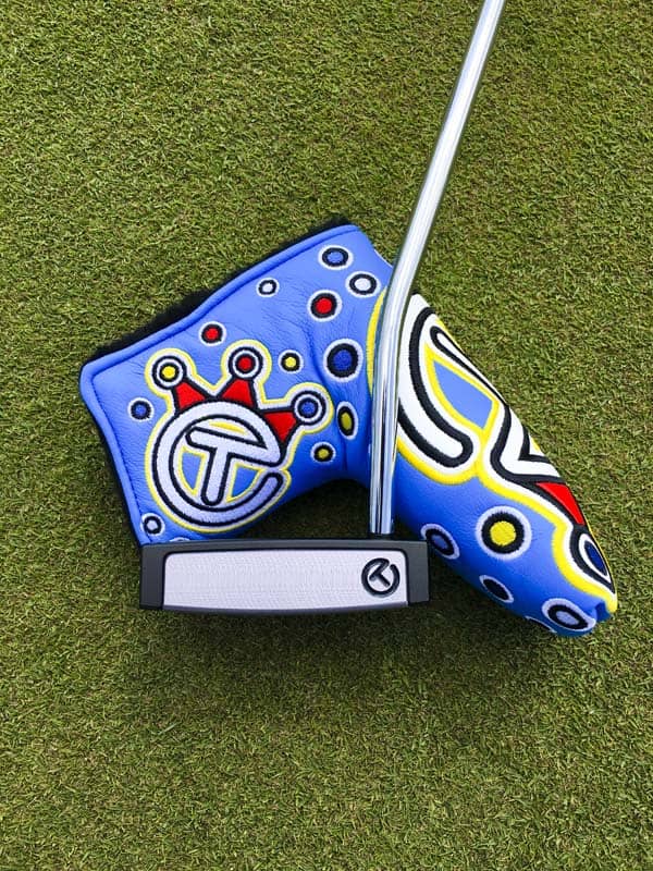 How about that Industrial Circle T headcover in Turbo Blue?