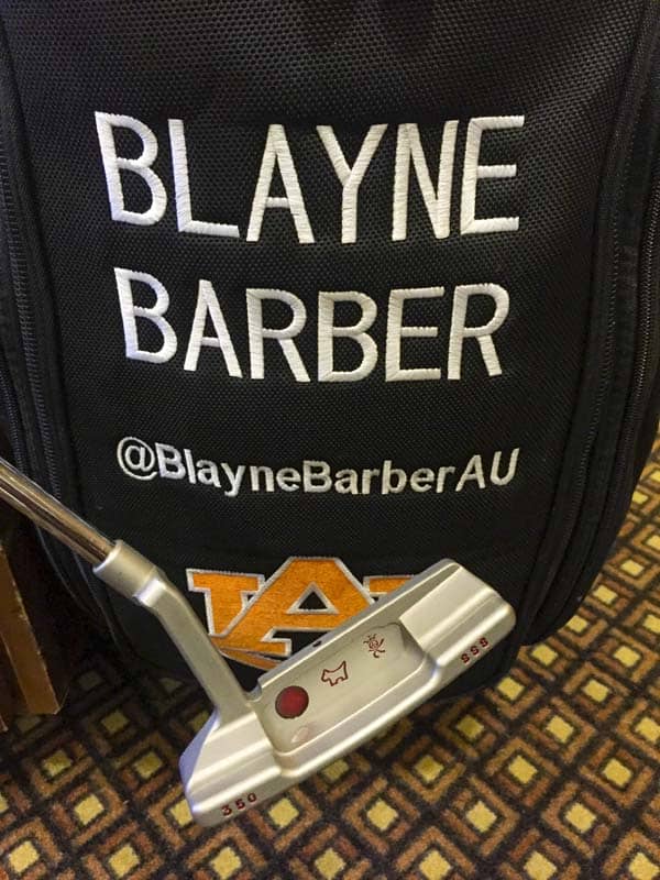Titleist Brand Ambassador Blayne Barber's staff bag and Newport 2 Timeless SSS.