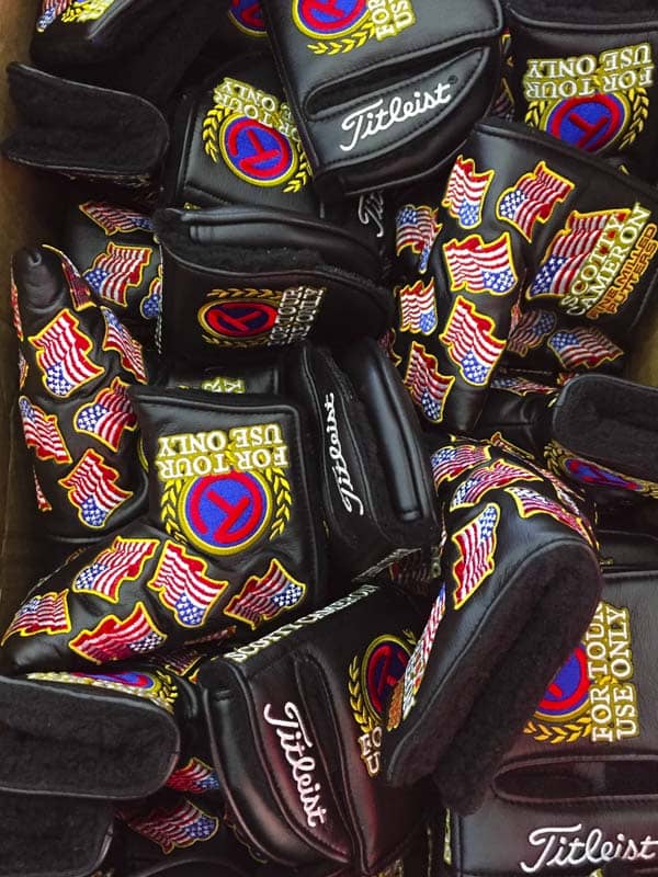 Scotty's special U.S. Flag Circle T headcovers made for loyal putter players at this week's major.