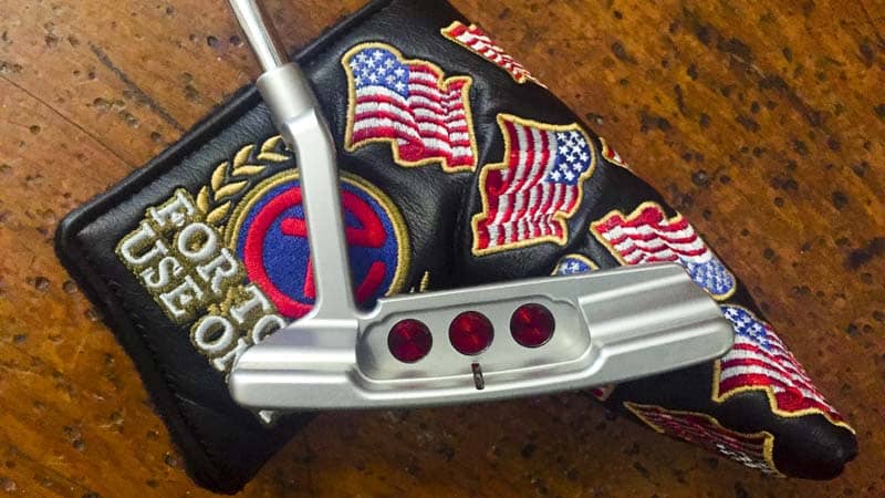 Newport 2 Tour putter with U.S. Flag Circle T headcover.