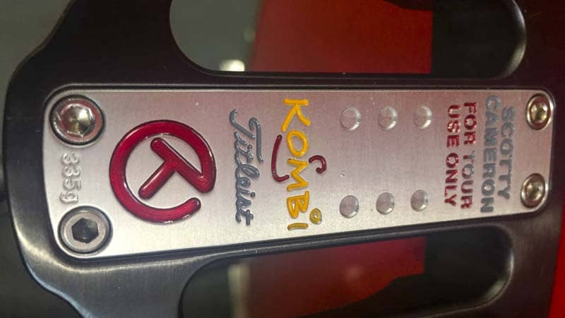 A look at the sole plate of a Studio Select Kombi-S Circle T putter.