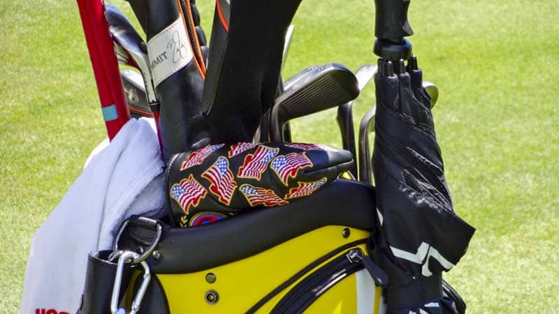Ready to go for the U.S. Open with a new Circle T headcover.