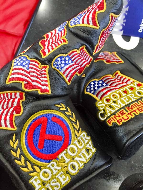 Dancing Stars & Stripes Circle T headcover given to loyal Scotty Cameron putter players at the U.S. Open.