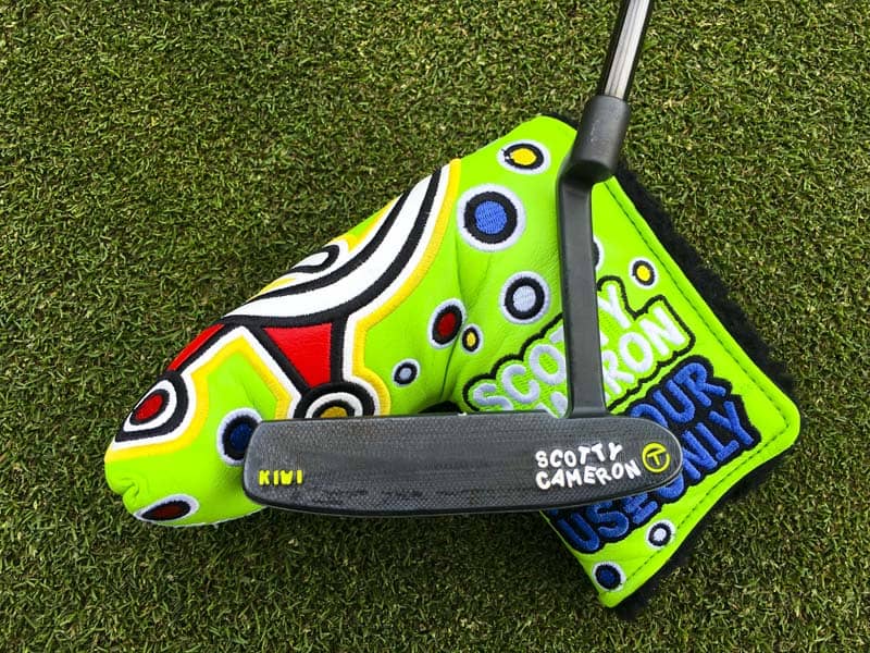 Matching Crowned Industrial Circle T headcover in lime.