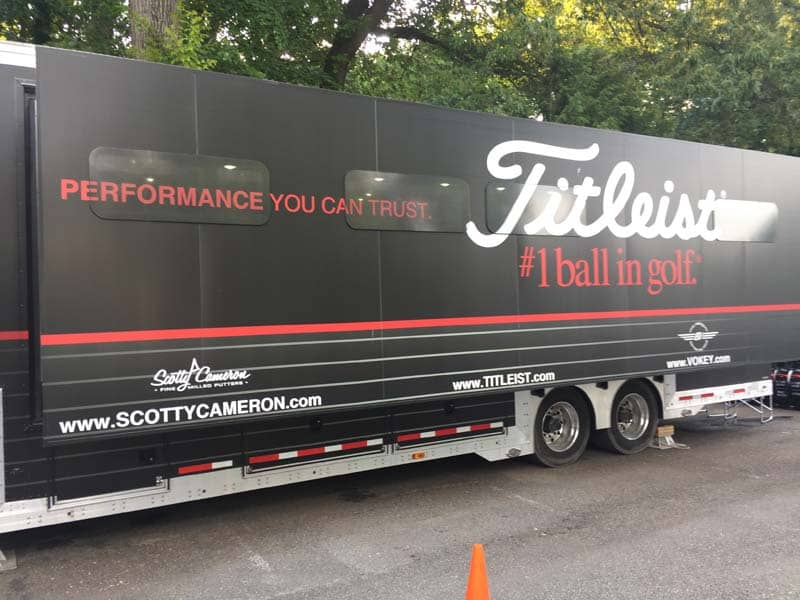 The Titleist Tour Van.
