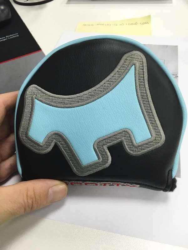 Tour Only Industrial Scotty Dog headcover for Futura X5/X7 putters.