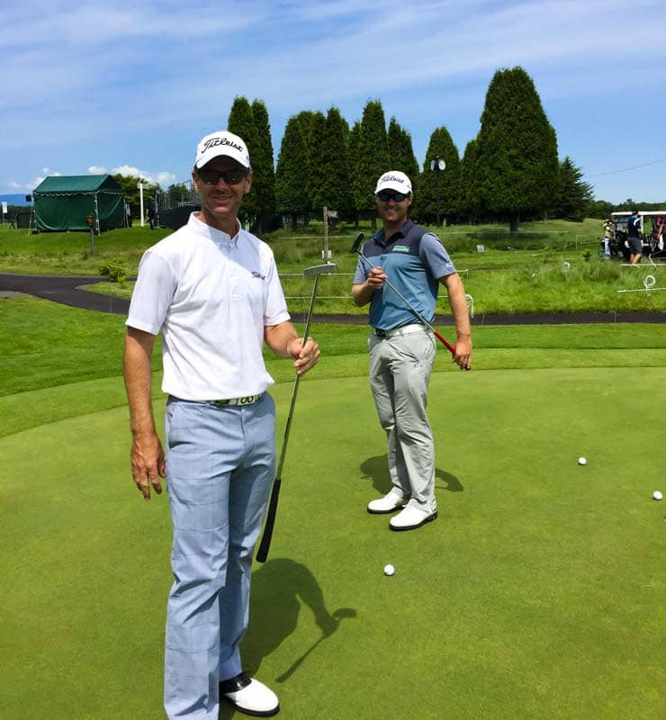 Titleist Brand Ambassadors Scott Strange and Matthew Griffin.