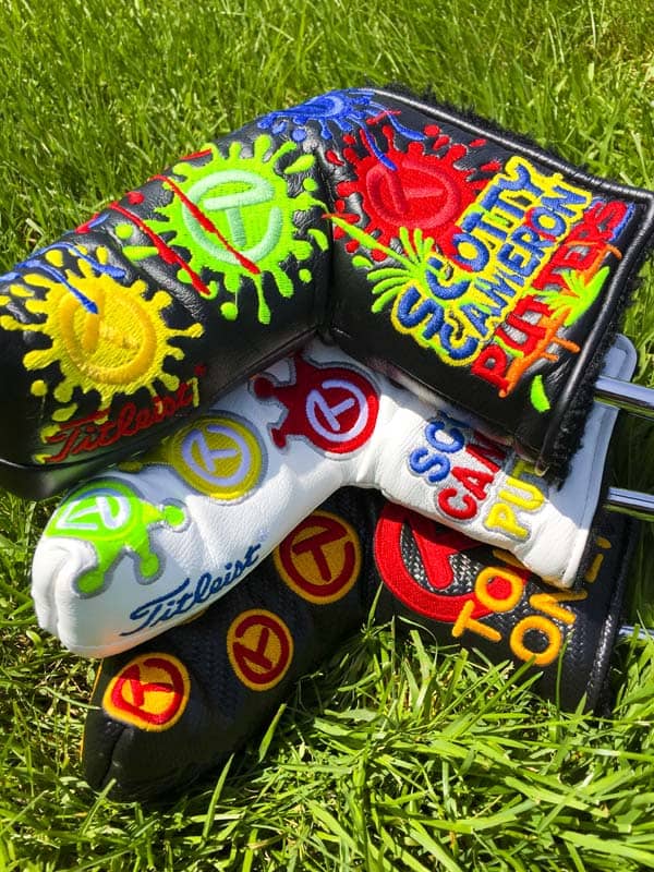 Scotty's Circle T headcovers give players a colorful way to protect their gamers.