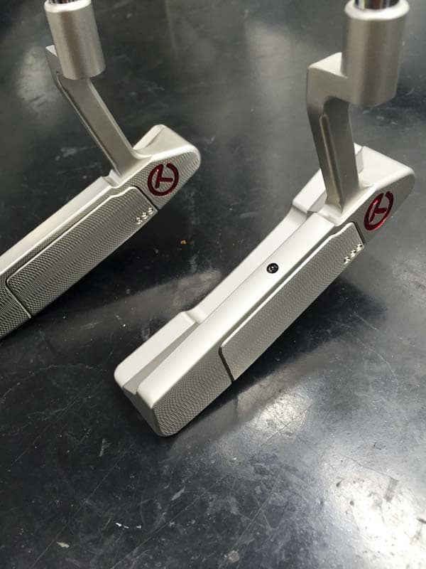 2016 Select Concept 2 Tour putter protos with GSS face inlays.