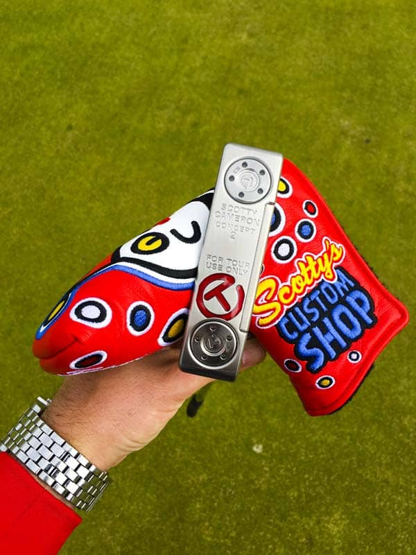 Color coordinated at this week's Scottish Open.