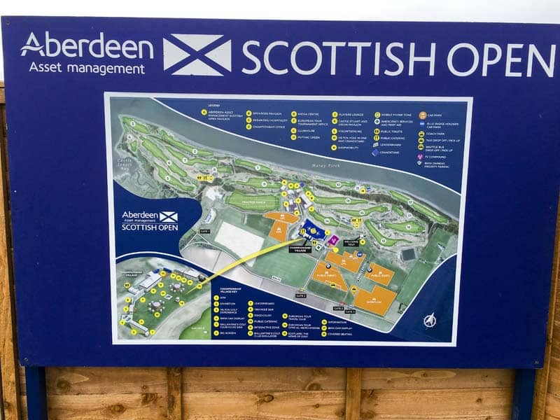 The layout of Castle Stuart.
