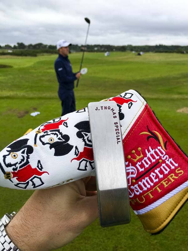 Special putter and headcover for a special player.