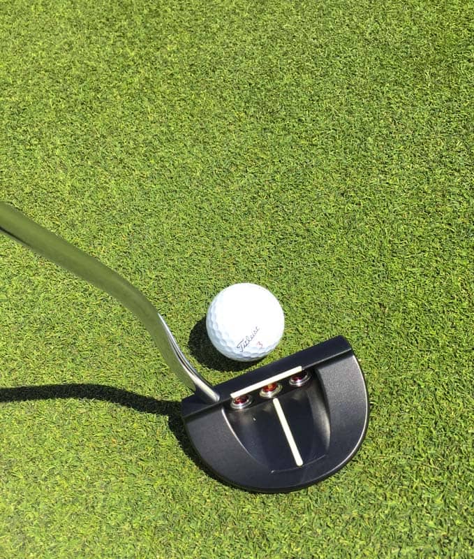Custom sight line and shaft bend on this Tour Only Roundback.