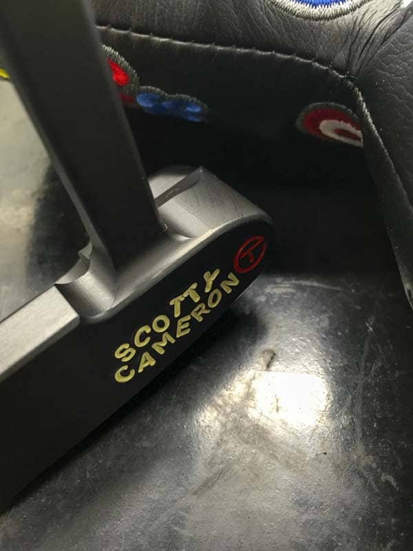 Hand-stamped Dancing Scotty Cameron and Circle T on a 009.
