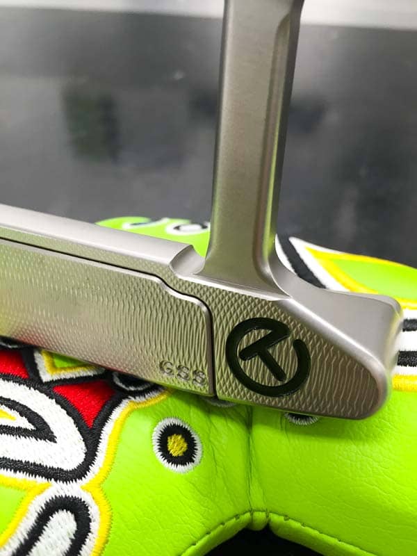 Up close with the GSS inlay of Scotty's new 2016 Select Concept 2 Tour putter.