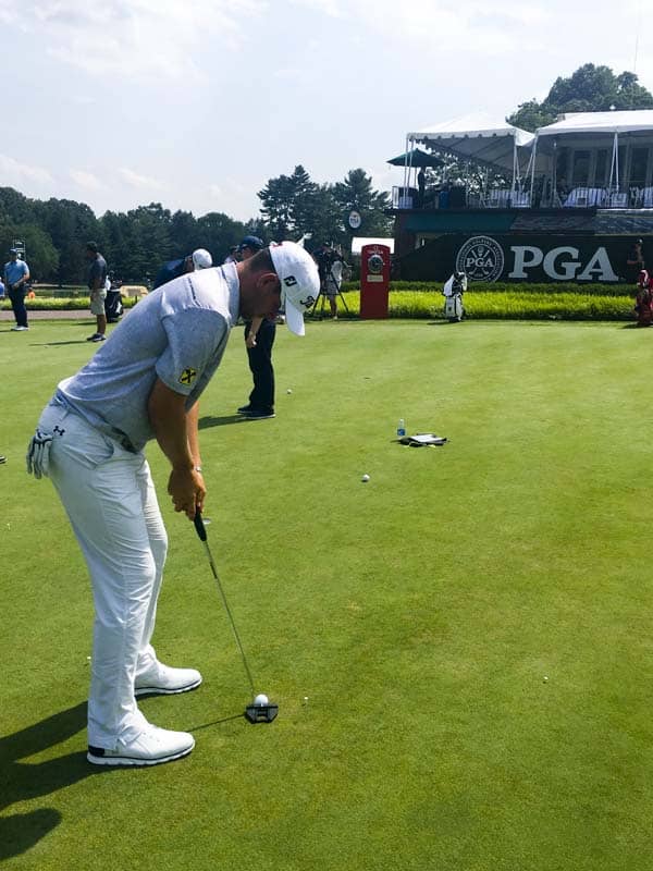 Titleist FPL player Bernd Wiesberger with his Futura X7M Tour putter.