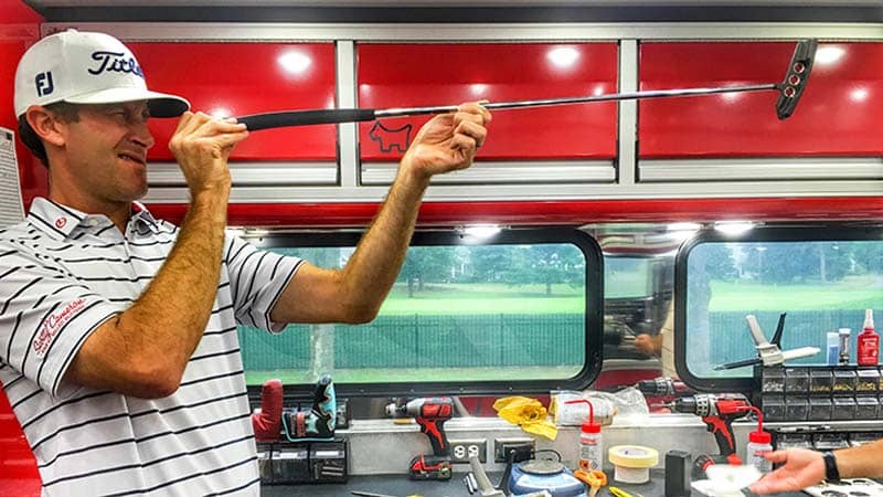 Scotty Cameron PGA Tour rep Kelley Moser getting that grip on straight.