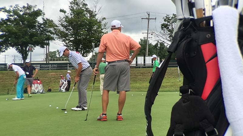 Titleist Brand Ambassador Ben Martin rolling a few.