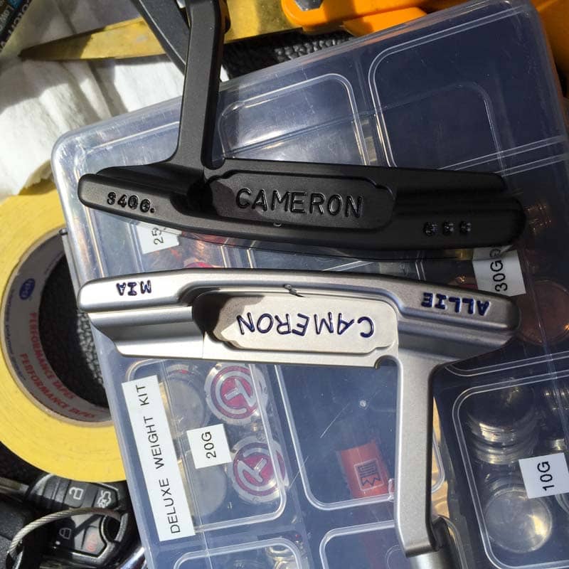 Dueling Newport 2 Tour putters.