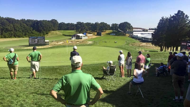 The 18th at Bethpage Black.