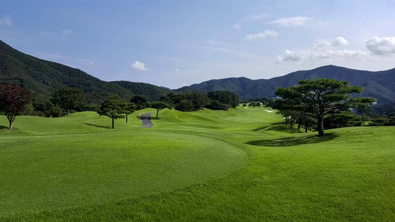 Beautiful views from A-One Country Club in South Korea.