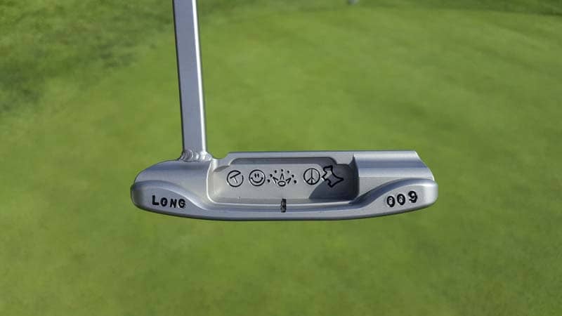Titleist player Jinho Choi's Tour Only 009 with some great hand-stamping and a welded long neck.