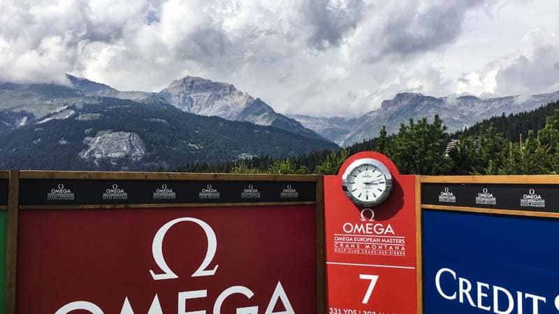 More spectacular Swiss scenery from the Omega European Masters.