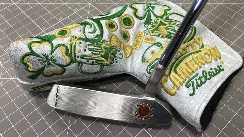 Titleist Brand Ambassador Peter Uihlein's Newport 2.5 and St. Paddy's Day gamer headcover.