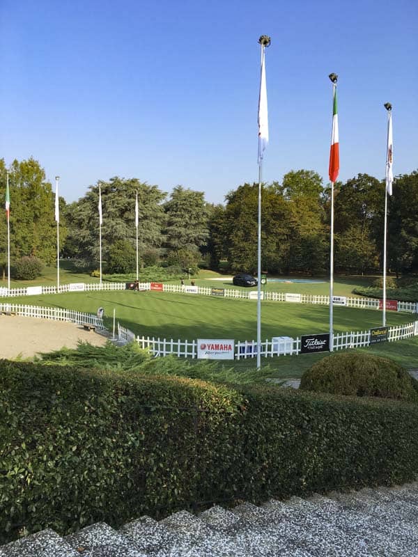 The scene early this week at Golf Club Milano for the Italian Open.