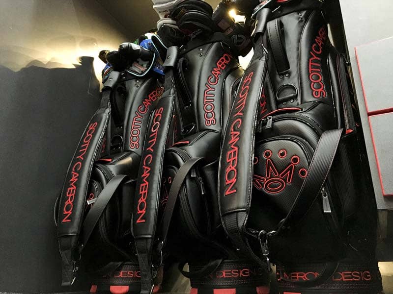 Our Scotty Cameron Tour staff bags ready for the TOUR Championship.