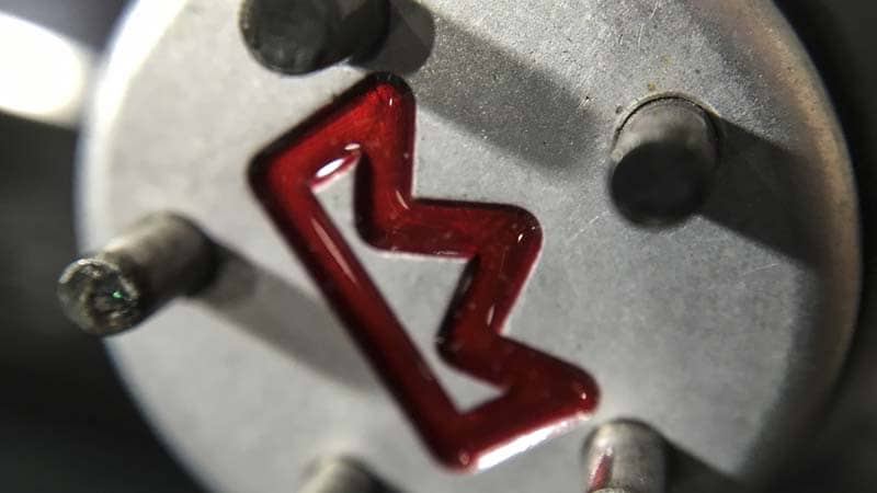 Sole weight removal tool with engraved Custom Shop logo.