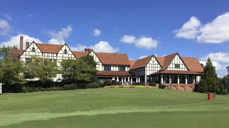 The clubhouse at East Lake GC in Atlanta.
