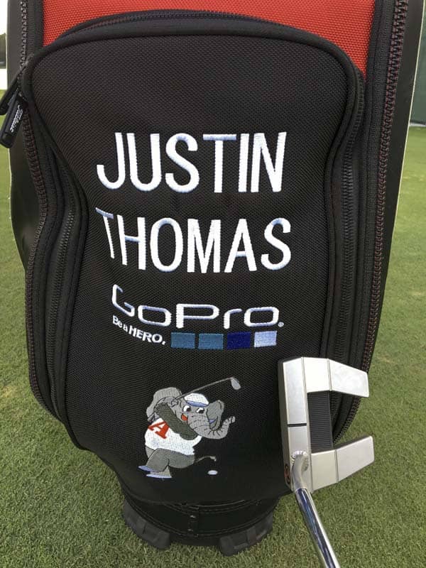 Justin Thomas giving a Futura X5 Tour proto a try.