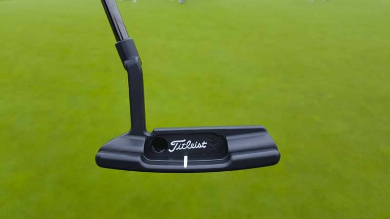 Newport 2 Tour putter with a Peace Surfer hand-stamped.