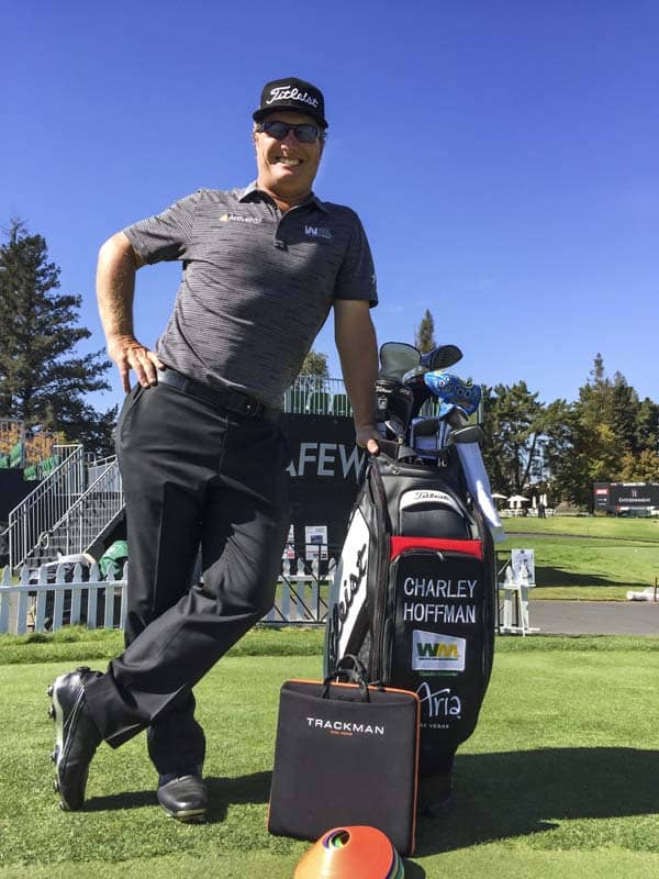 Titleist Brand Ambassador Charley Hoffman is all smiles in Napa.