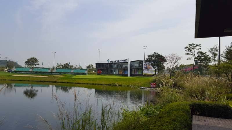 Hello from the Korean LPGA KEB Hana Bank Championship.
