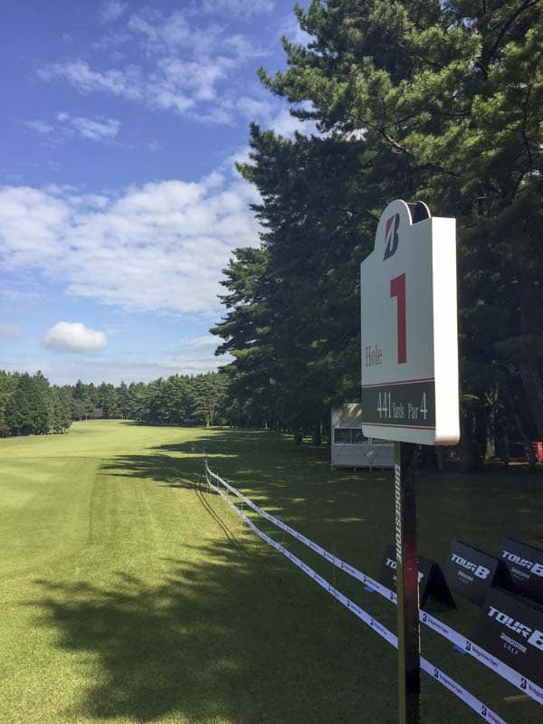 Blue skies and green fairways. What a day!