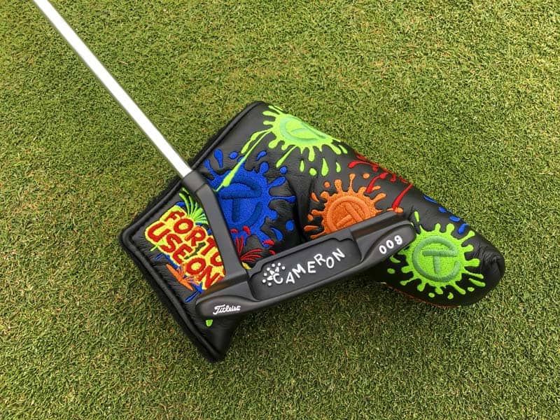 Nice 009 with a Paint Splash Circle T headcover.