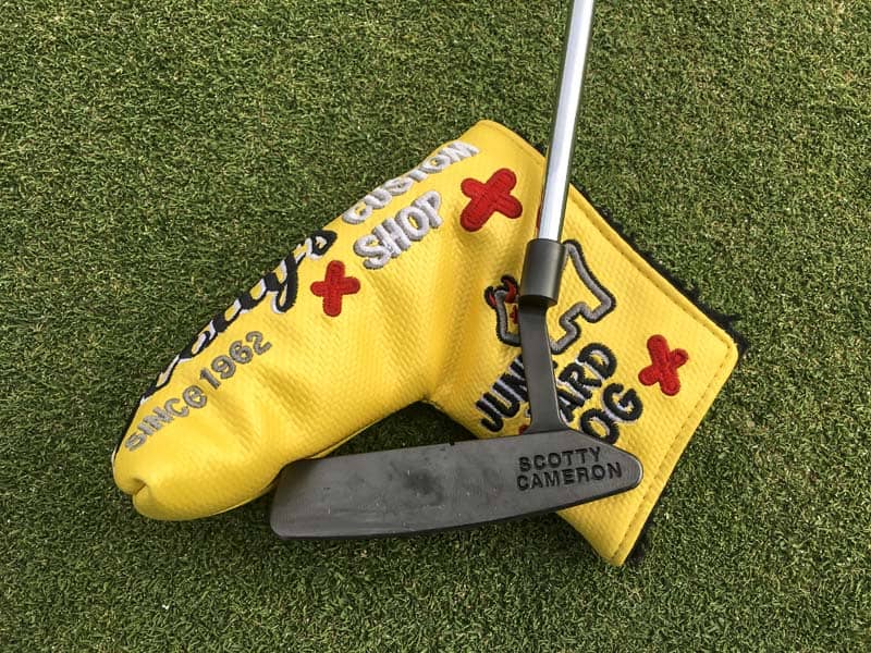 Love that yellow Custom Shop Junk Yard Dog headcover.