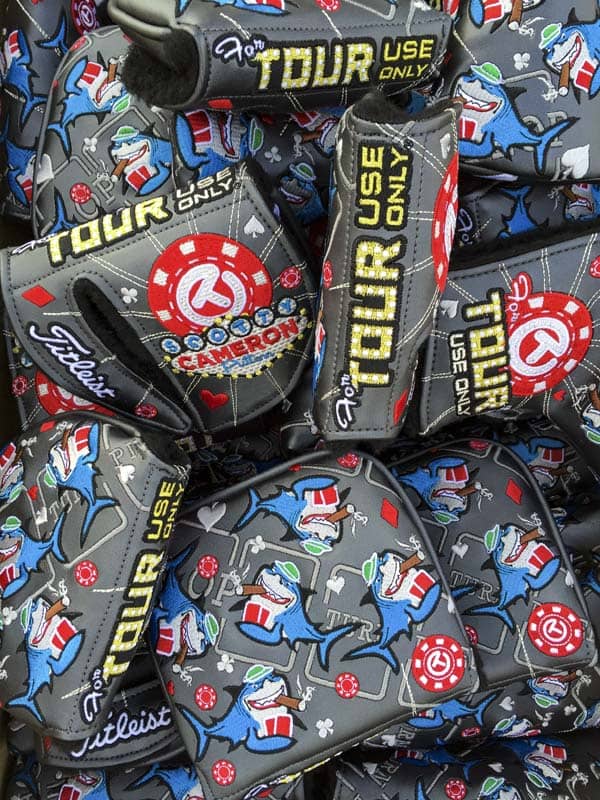 Scotty's new Las Vegas Card Shark Circle T headcovers were given to loyal putter players at the event.