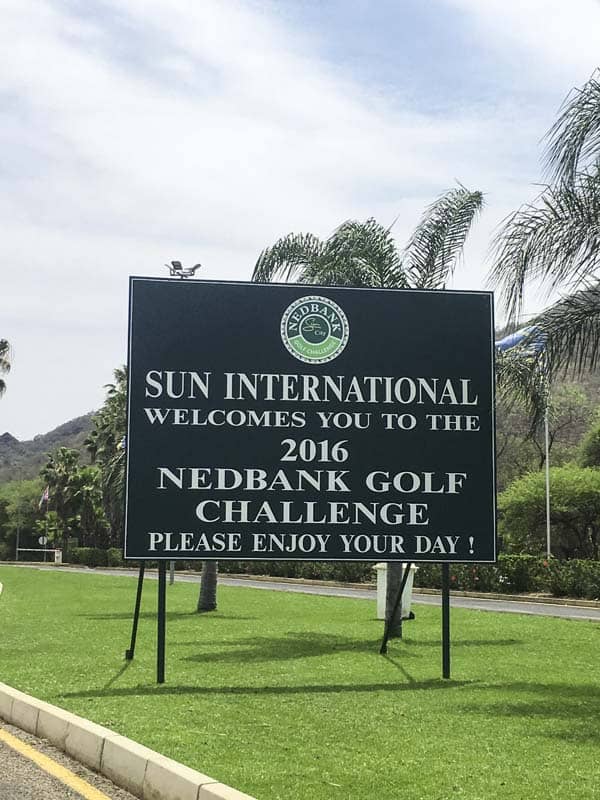 Hello, from Sun City, South Africa.