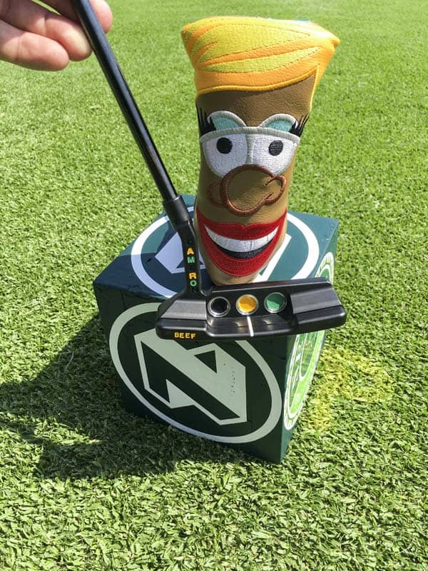 Beef brought his Puttator Girl headcover to Africa.