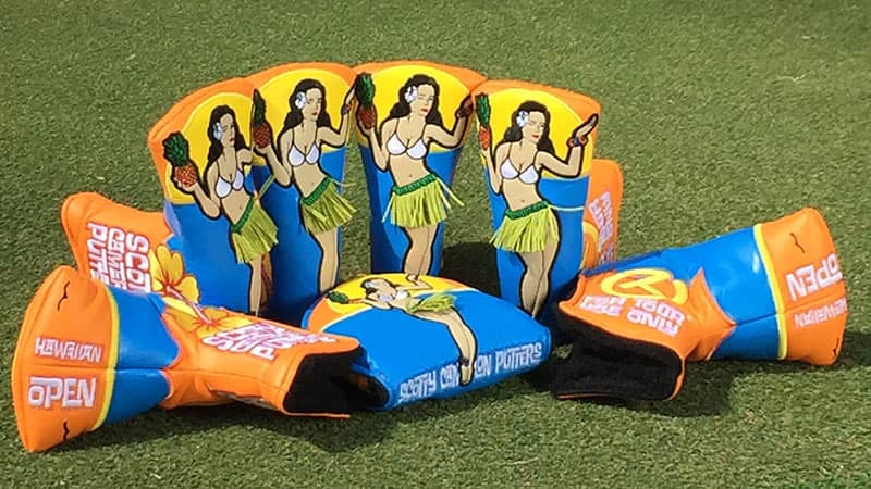 Our 2017 Circle T Hula Girl headcovers.