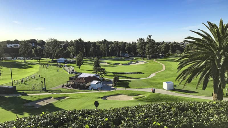 Blue skies over Riviera CC in sunny LA.