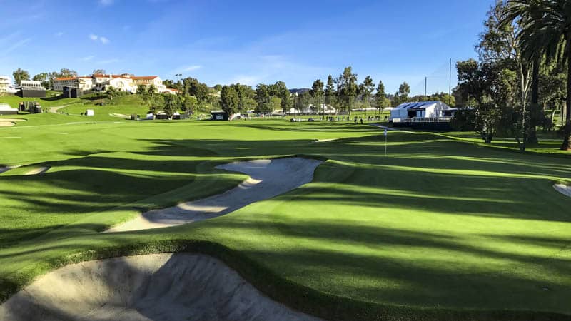 Drop it in the wrong spot on this green, and you have a tough putt.