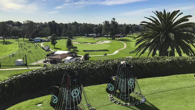 The view from Riviera's practice green.