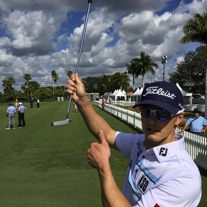 Titleist Brand Ambassador Blayne Barber with his Circle T gamer.