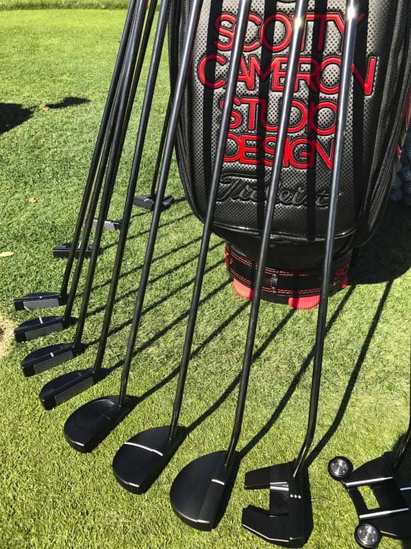 Scotty putters all dressed in black for the occasion
